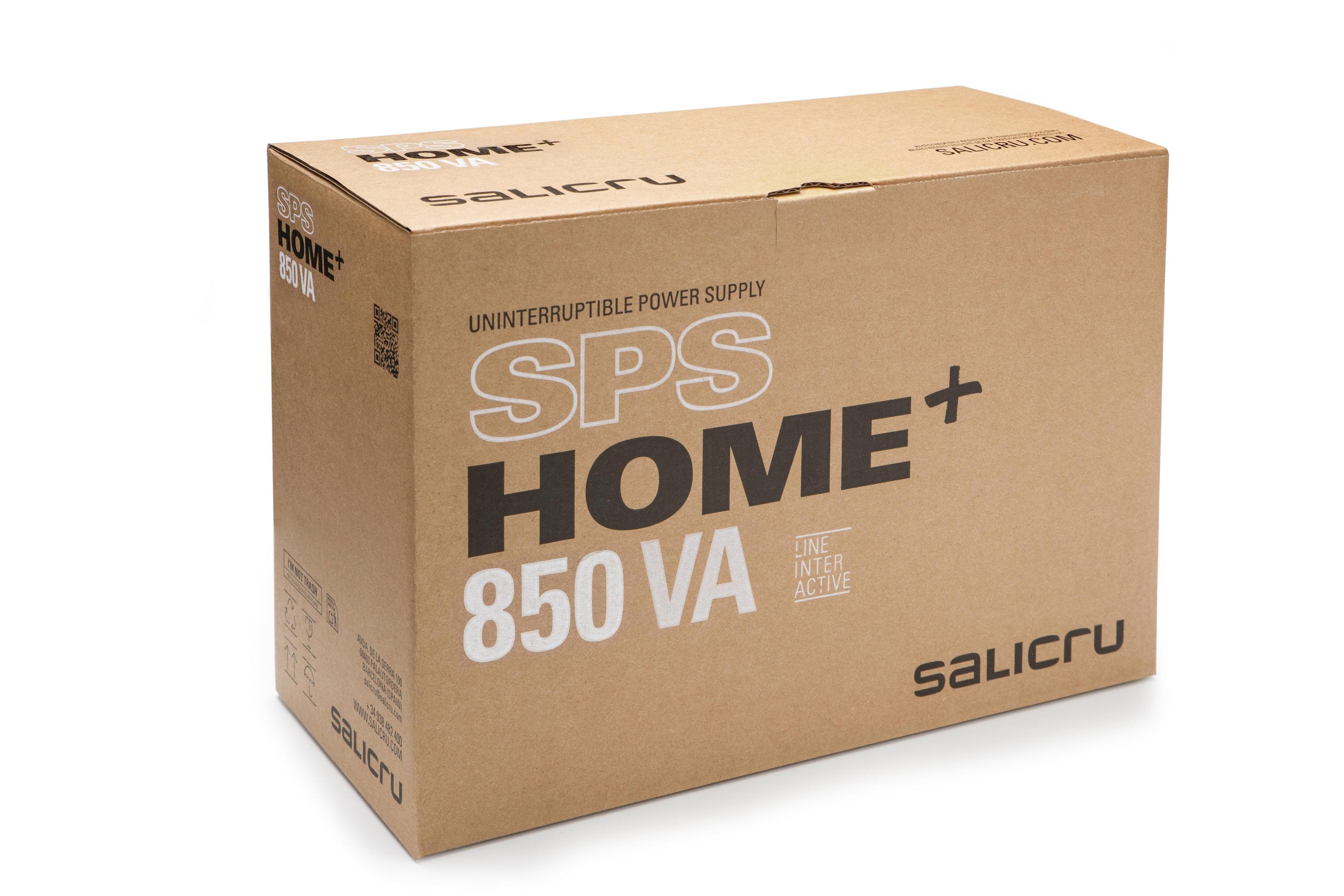 UPS Line-Interactive SALICRU SPS 850 HOME+ (Tipo F - Vermelho) — miniatura 5