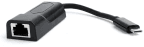 Adaptador USB-C para Ethernet GEMBIRD A-CM-LAN-01 (Ethernet - 1000 Mbit/s - Preto)