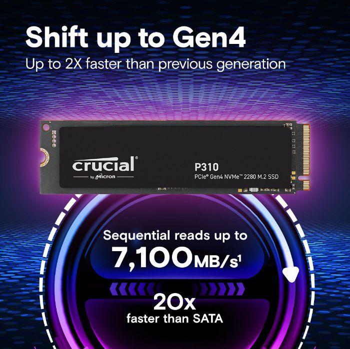 Disco SSD Interno CRUCIAL P310 (1 TB - M.2 2280 - NVMe PCIe Gen4 x4) — miniatura 2