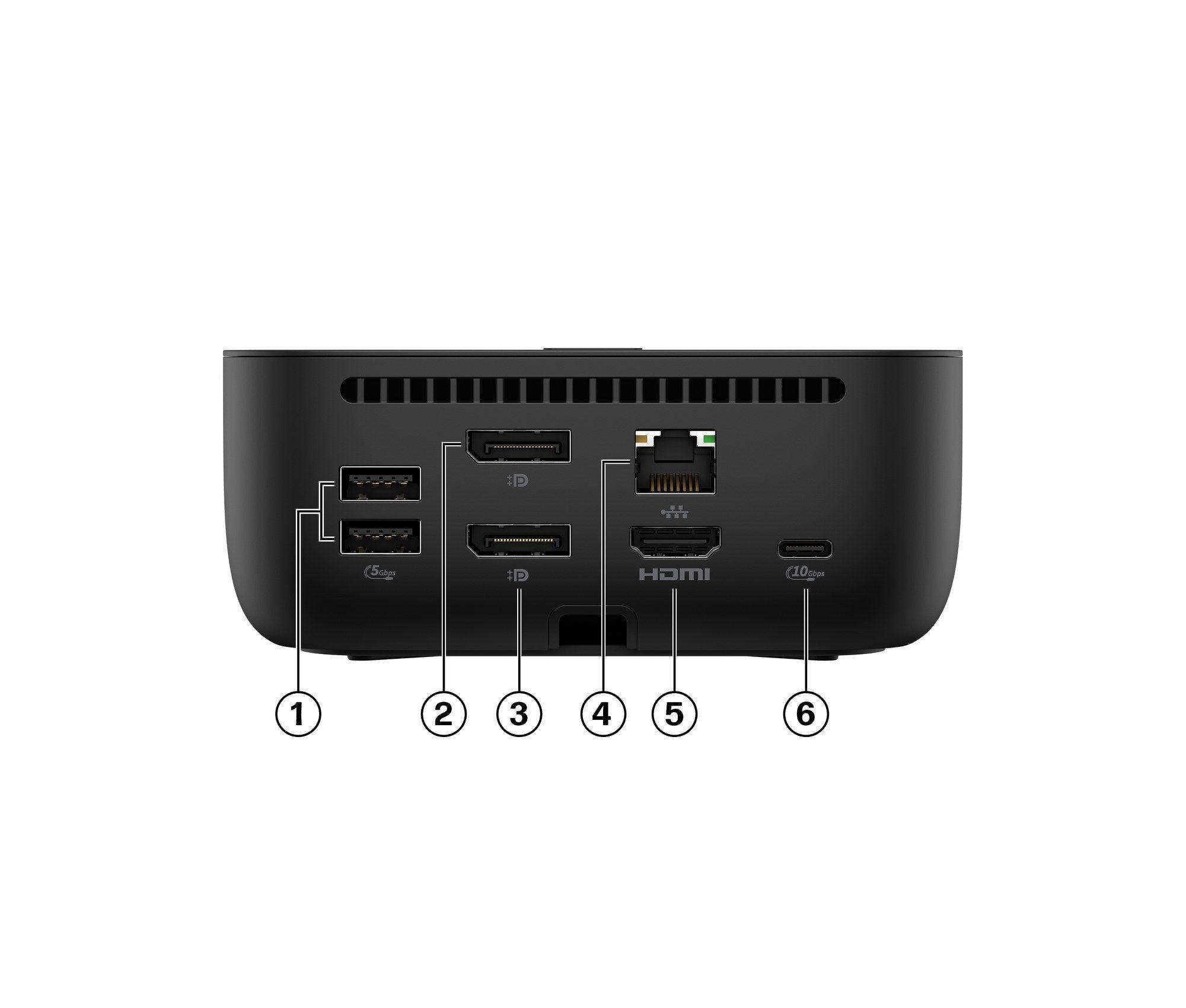 Base de Ancoragem HP USB-C 100 W G6 (Preto) — miniatura 3