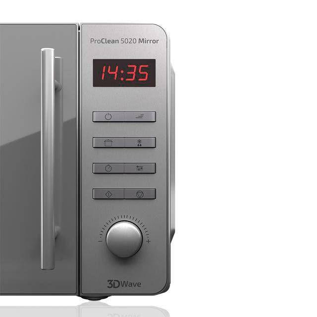 Micro-ondas Independente CECOTEC ProClean 5020 Mirror (700 W - 20 l - Rotativo, botões - Cinzento) — miniatura 5