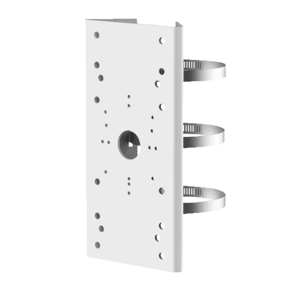 Suporte para Postes para Câmaras Bullet HIKVISION DS-1275ZJ-SUS (Diâmetro 67–127 mm - Branco)