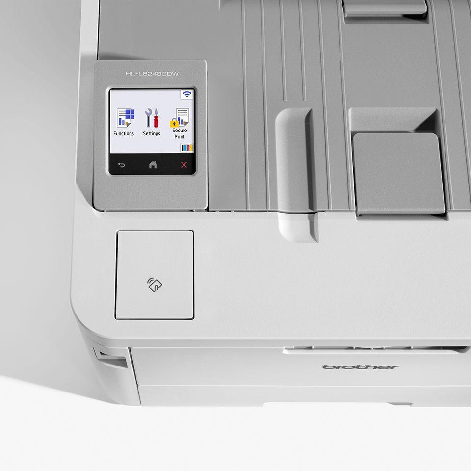 Impressora LED a Cores BROTHER HL-L8240CDW (A4 - 250 folhas - Branco), miniatura 4