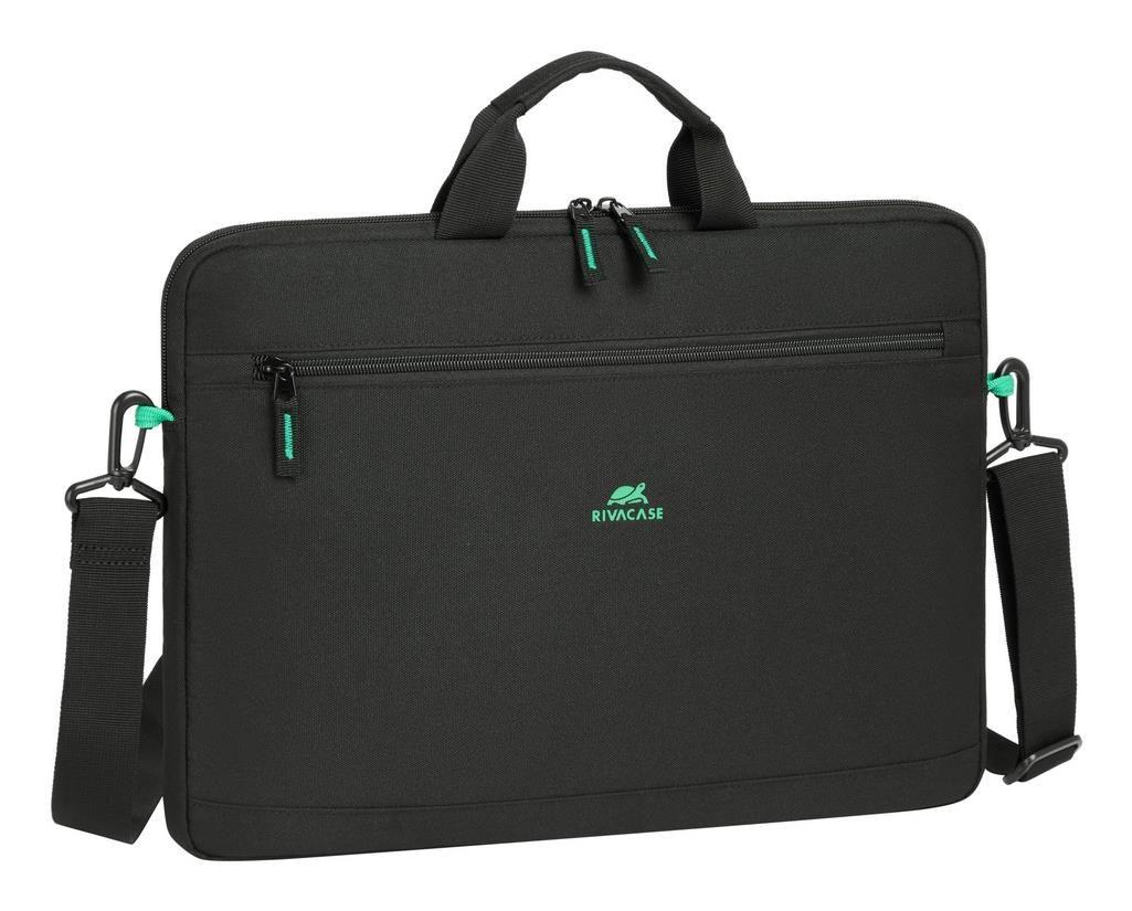 Mala para Portátil RIVACASE Gremio 5513 (14" - Tecido, poliéster - 35,6 cm - Preto)