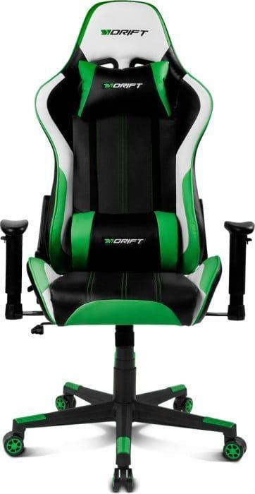 Cadeira Gaming DRIFT DR175 (Preto/Branco/Verde)