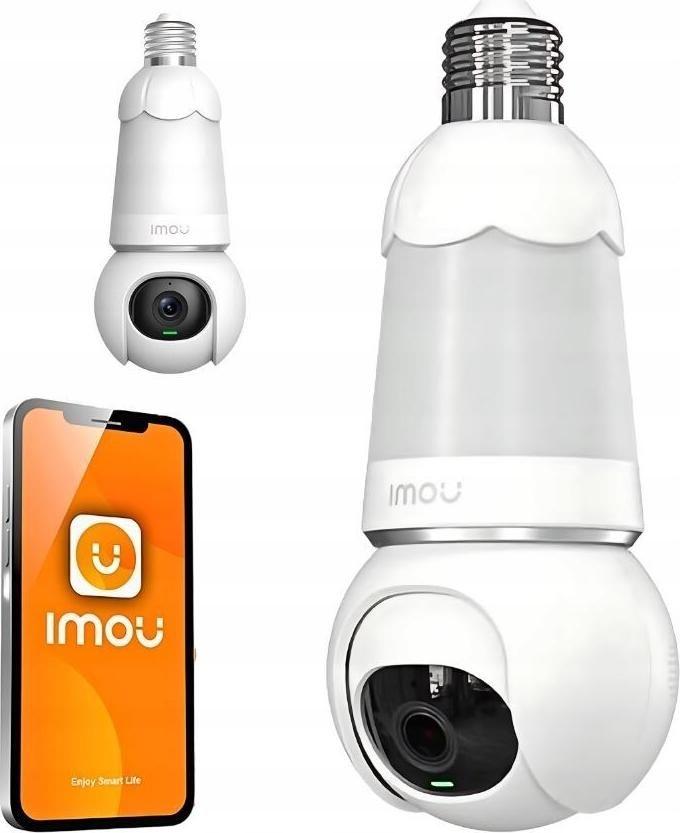 Câmara de Segurança Exterior IMOU Bulb Cam (H.265/H.264 - 100-240 V - Plástico e metal)