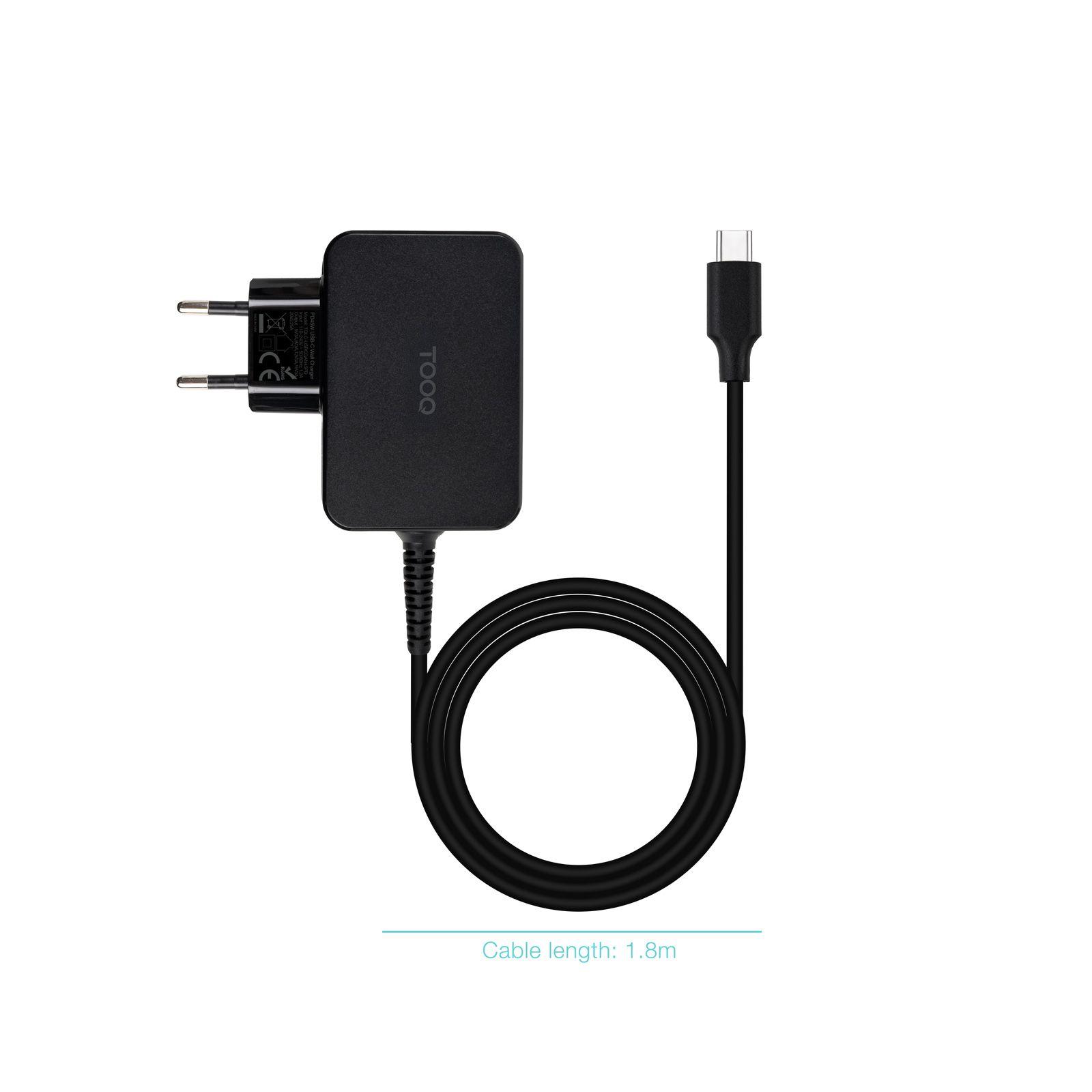 Carregador de Portátil TOOQ TQLC-USBCGAN45PD (45 W - 1.2 A - 3 A - Preto) — miniatura 3