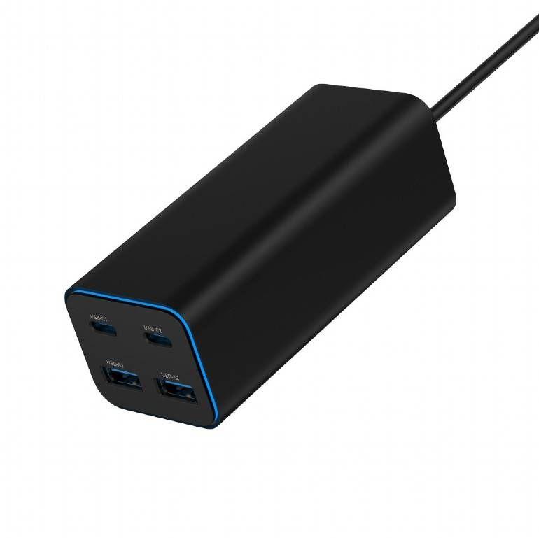 Carregador de Parede USB GEMBIRD TA-UC-2A2C-PD100-01-BK (100 W - GaN - Preto), miniatura 5