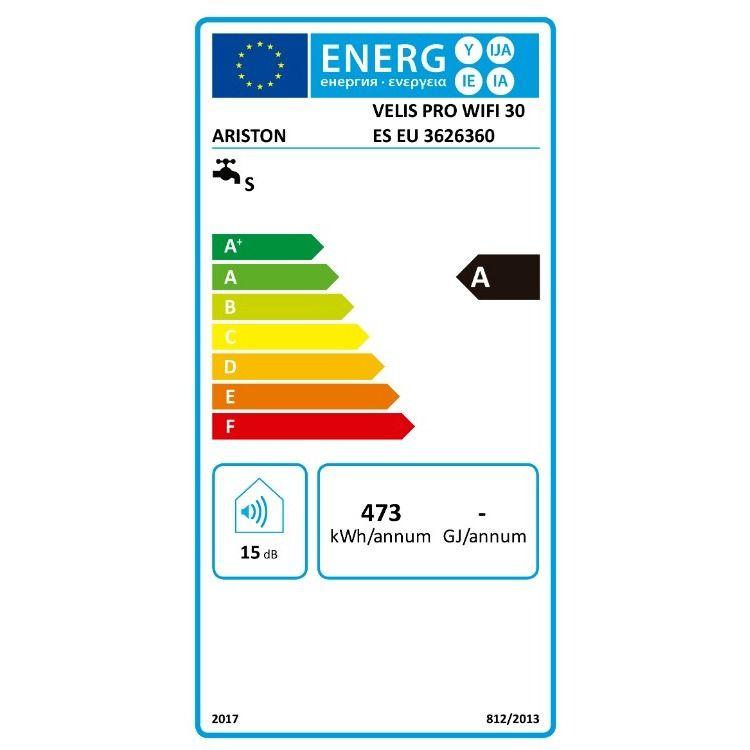 Termoacumulador ARISTON VELIS PRO WIFI 30 ES EU (30 litros - 80 °C - 8 bar) — miniatura 3