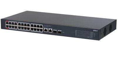 Switch Gerido DAHUA CS4228-24GT-240 (Gigabit Ethernet - 56 Gbit/s - L2 - Preto)