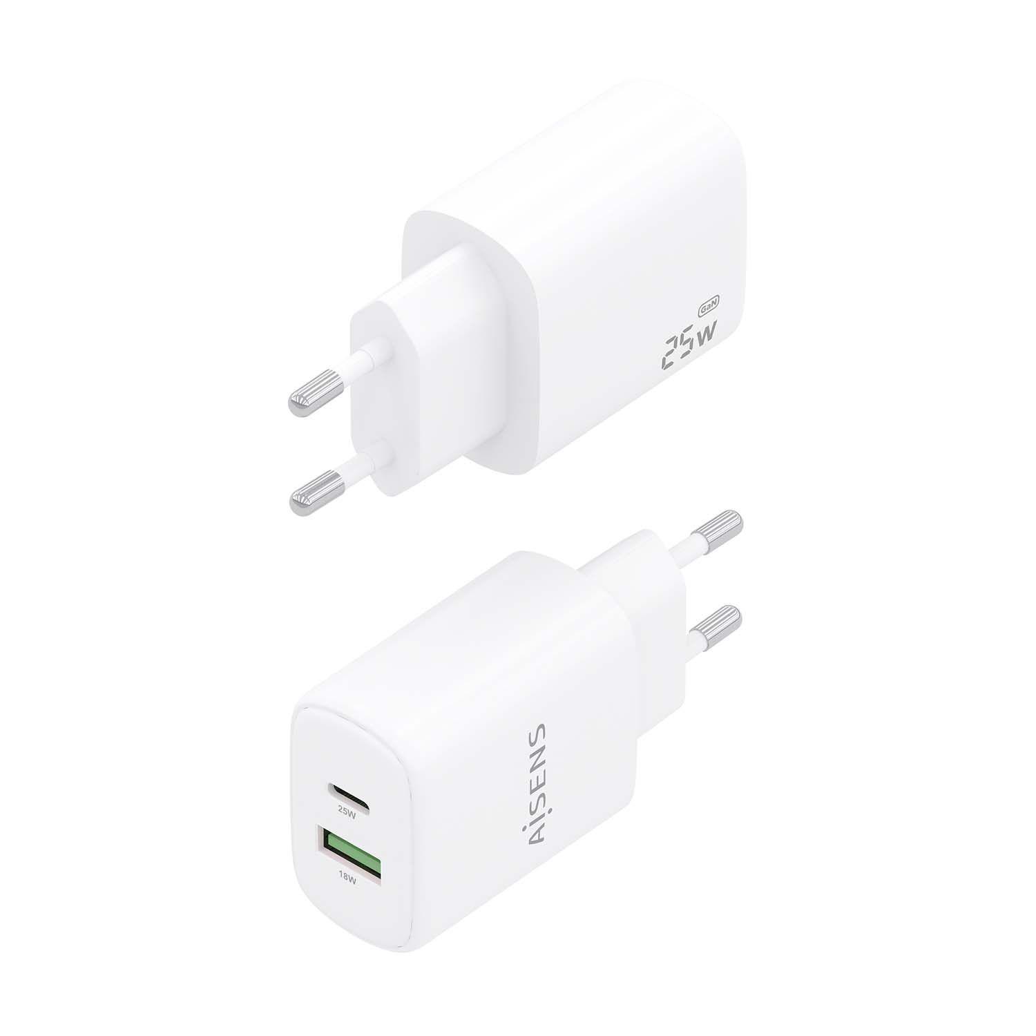Carregador de Parede AISENS A110-0911 (25 W - Branco), miniatura 3