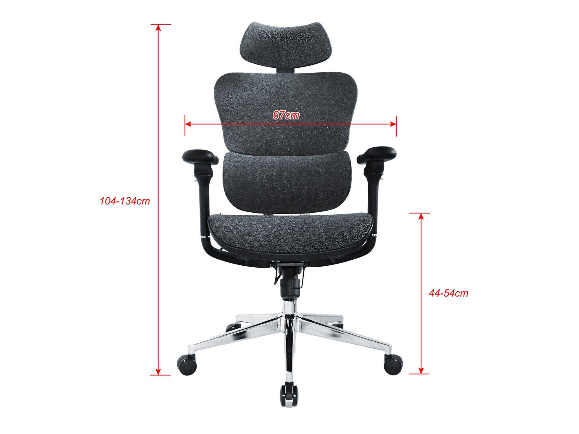Cadeira de Escritório Ergonómica EQUIP 651052 (150 kg - 135 cm - Rede, Nylon - Preto e Prateado), miniatura 6