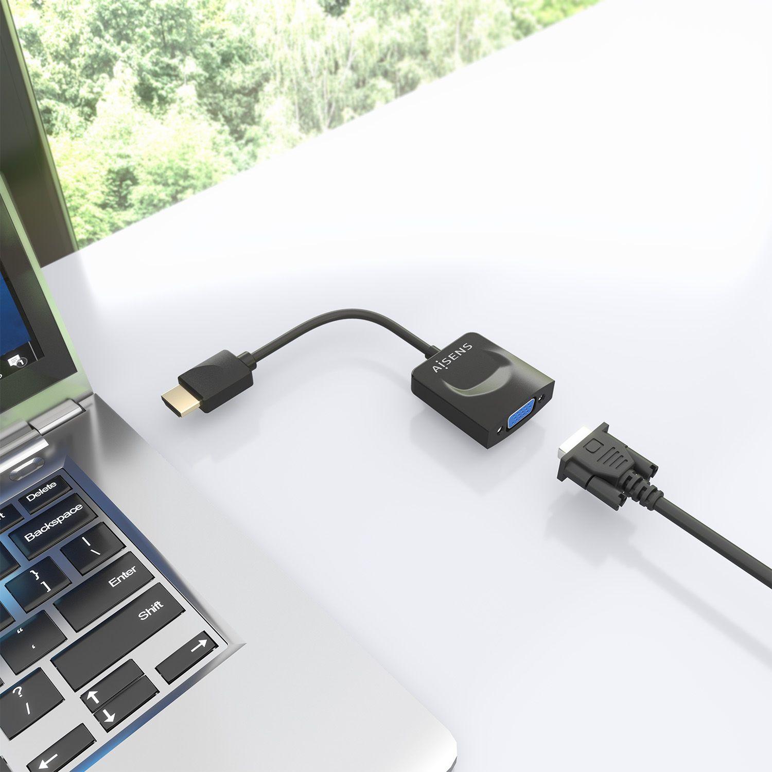 Conversor HDMI para VGA AISENS A122-0947 (0,15 m - HDMI Type A - Preto), miniatura 5