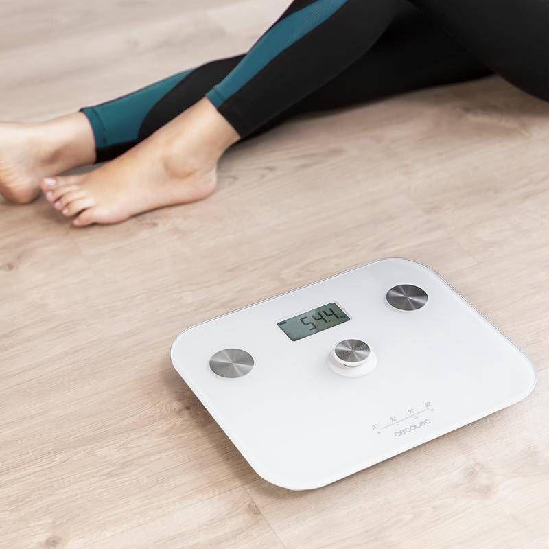 Balança de Banho CECOTEC Surface Precision EcoPower 10100 Full Healthy (Vidro - Branco) — miniatura 4