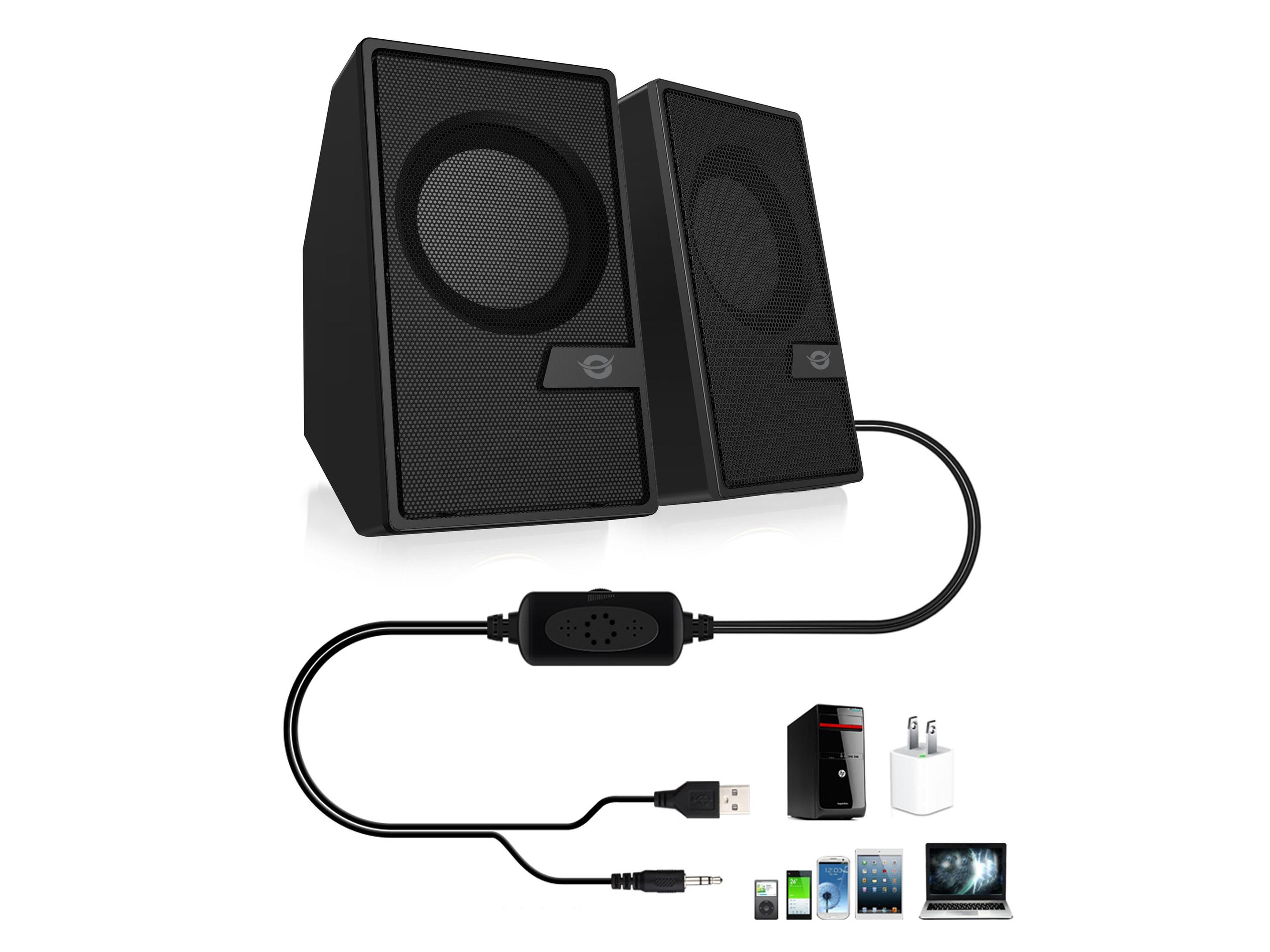 Colunas CONCEPTRONIC BJORN02B (6 W - Com fios e sem fios - Preto) — miniatura 2
