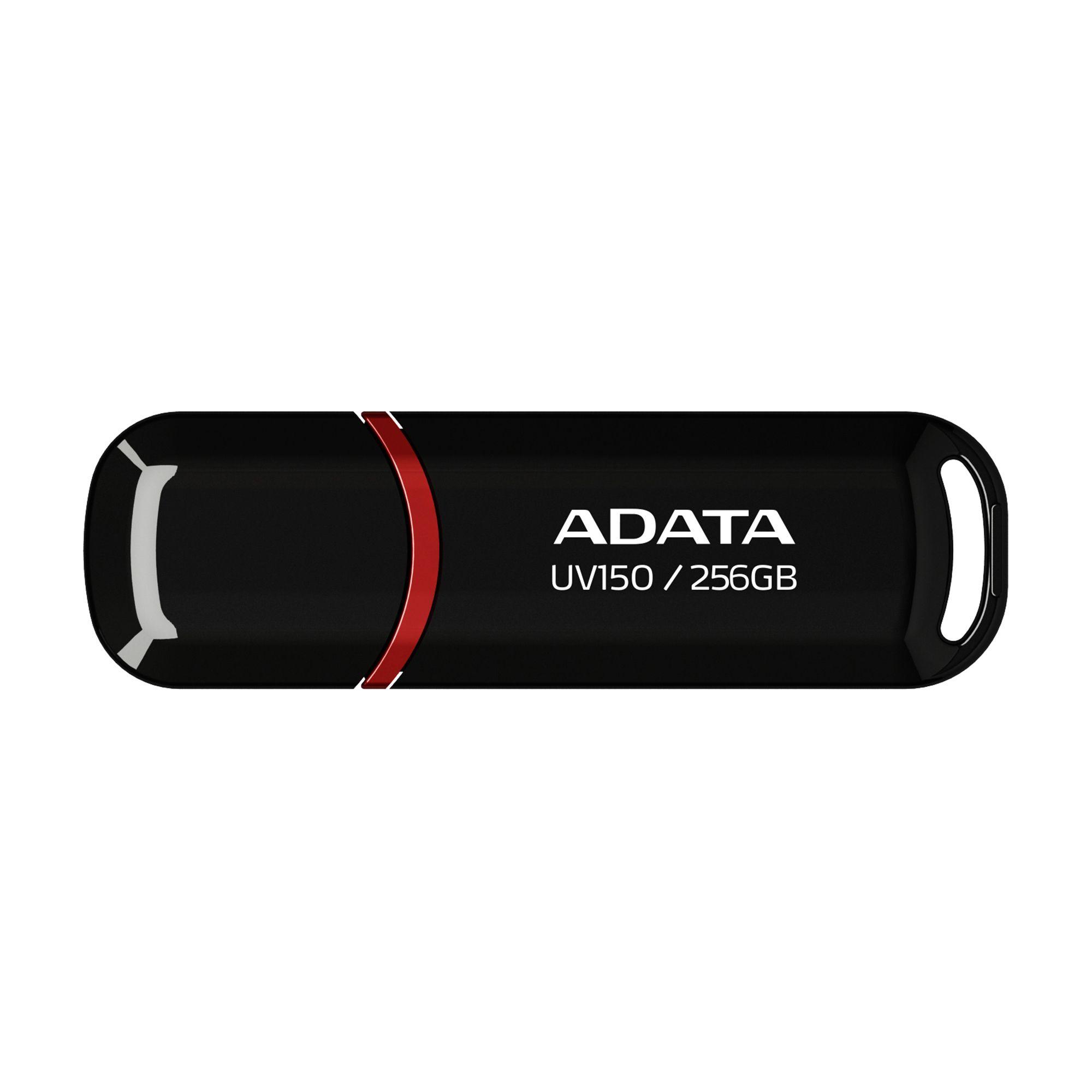 Pen USB ADATA UV150 (USB Type-A - 3.2 Gen 1 - Tampa - Preto/Vermelho)