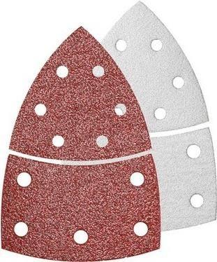 Conjunto de Folhas de Lixa BOSCH 2608607417 (Madeira - 102 x 62/93 mm - Vermelho e Branco), imagem 1