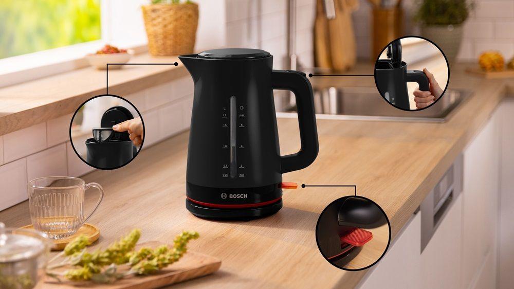 Jarro Elétrico BOSCH TWK3M123 (2400 W - 1,7 L - Altura 26,1 cm - Preto), miniatura 3