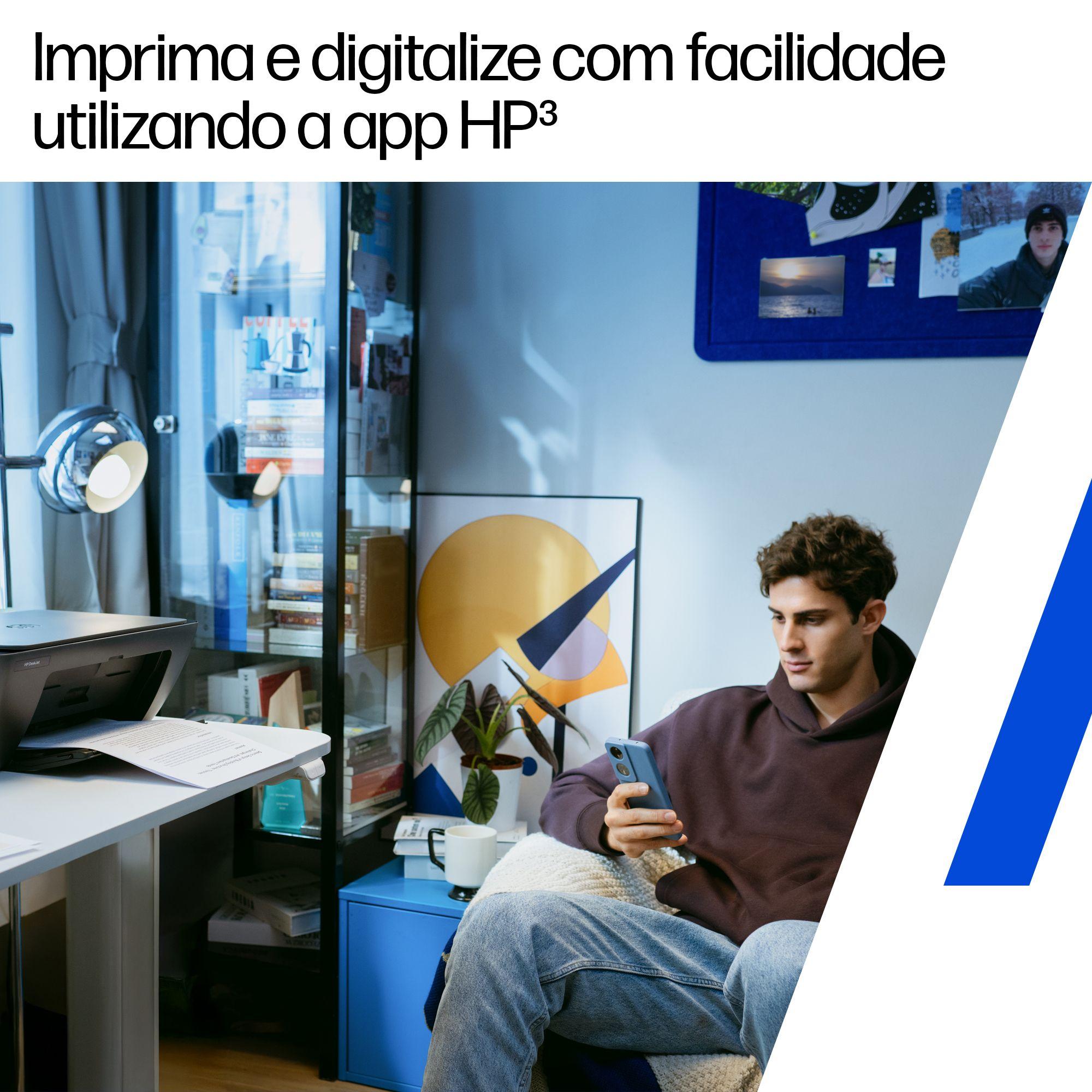 Impressora Multifuncional HP DeskJet 2910 (A4 - Impressão a cores - 60 folhas - Cinzento) — miniatura 5