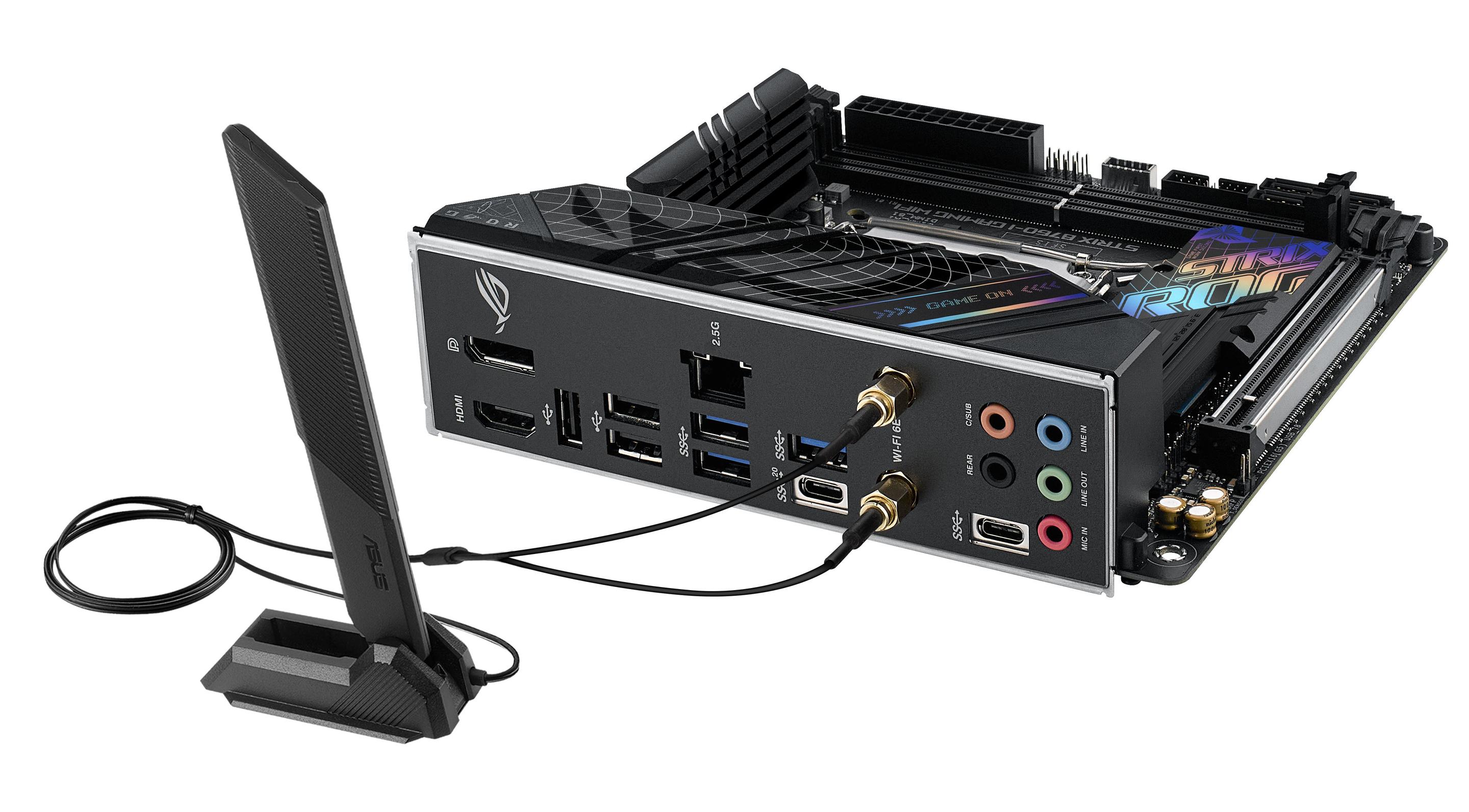 Motherboard ASUS ROG STRIX B760-I GAMING WIFI (LGA 1700 - mini-ITX - Duplo canal), miniatura 11