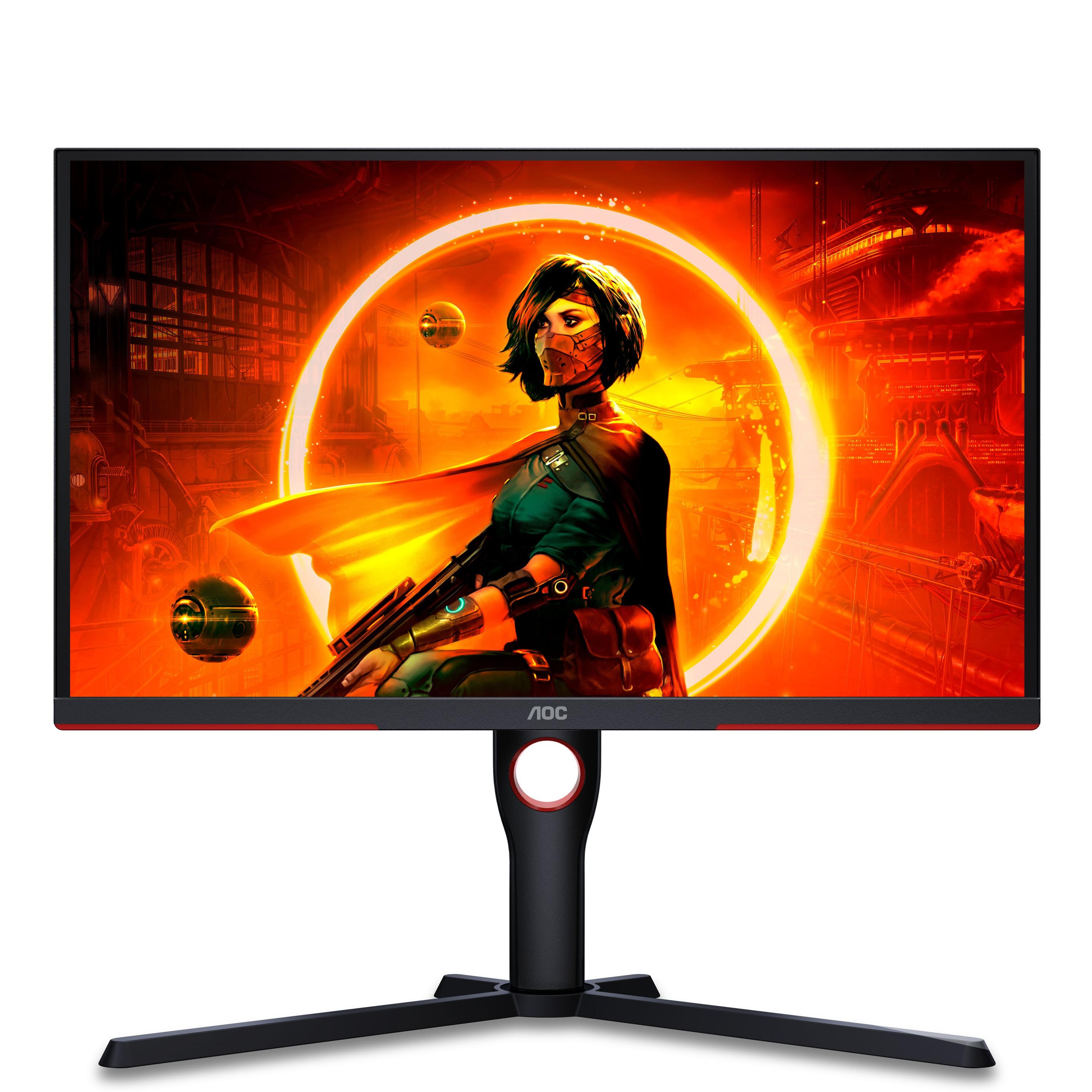 Monitor AOC 25G3ZM/BK (24,5" - Fast IPS - 240 Hz - Preto/Vermelho) — miniatura 2