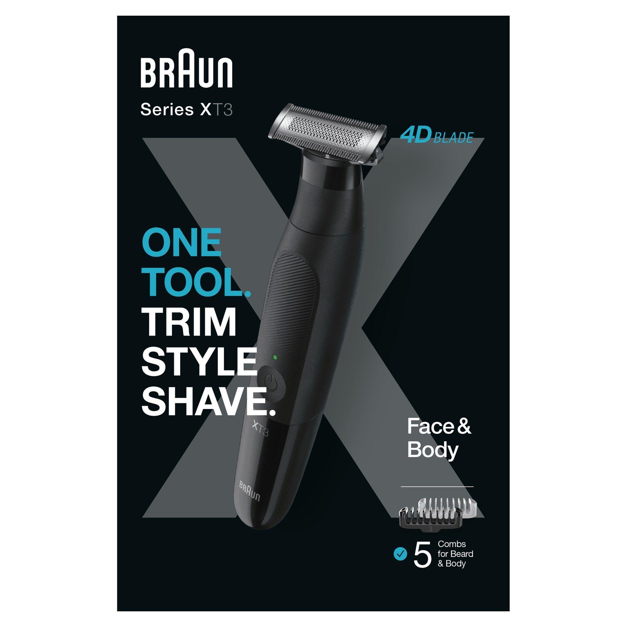 Aparador de Barba e Corpo BRAUN Series XT 3200 (Aço inoxidável - Preto), miniatura 2