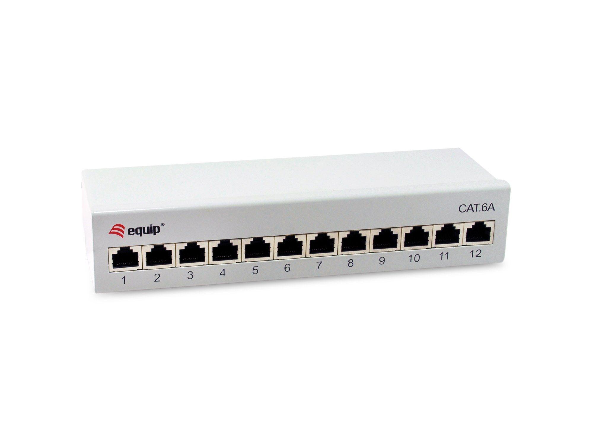 Patchpanel EQUIP 326522 (12x RJ45 Cat6a FTP - Cinzento)