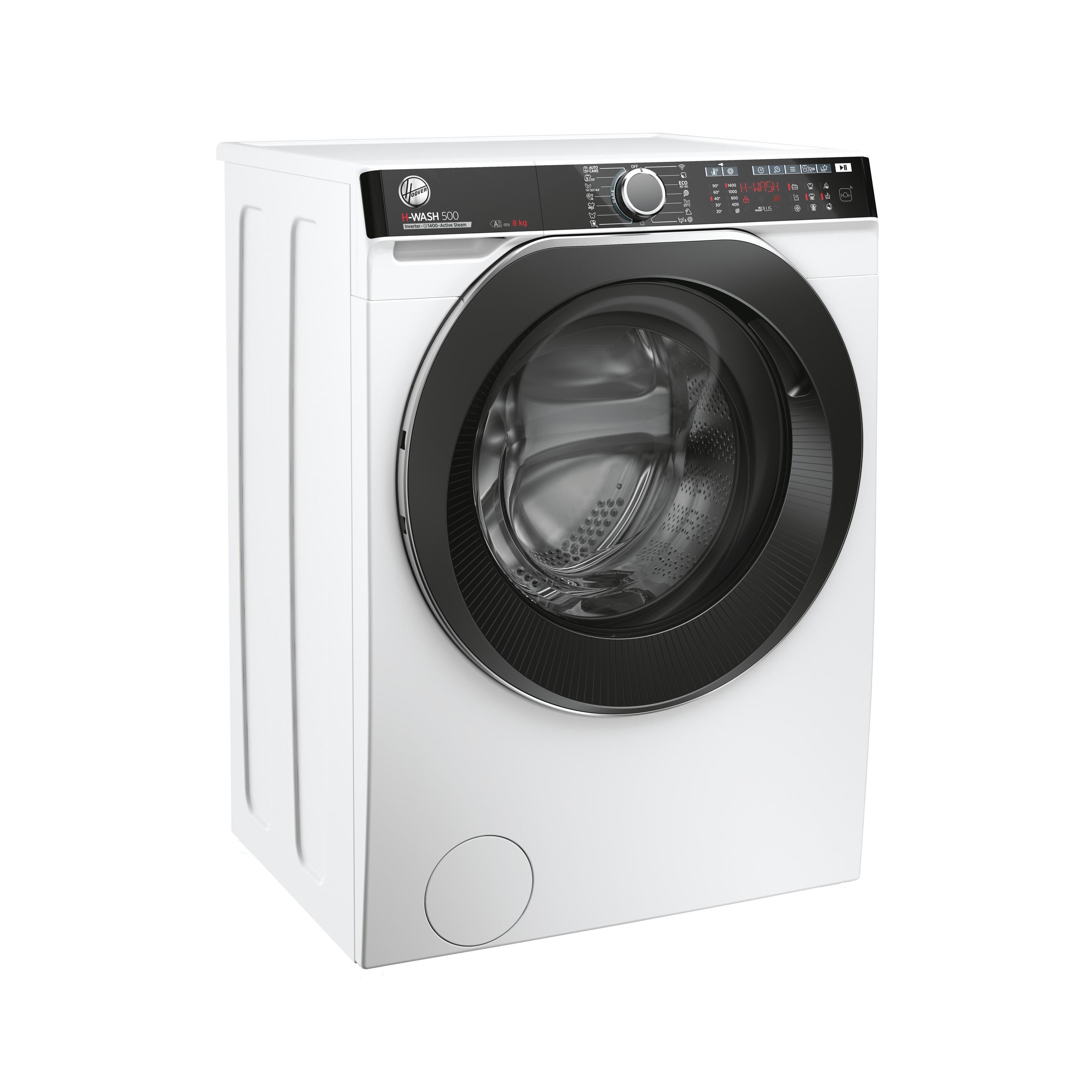 Máquina de Lavar Roupa Independente HOOVER H-WASH 500 HWP48AMBC7/1-S (1400 RPM - B - 44 l - Branco), miniatura 3