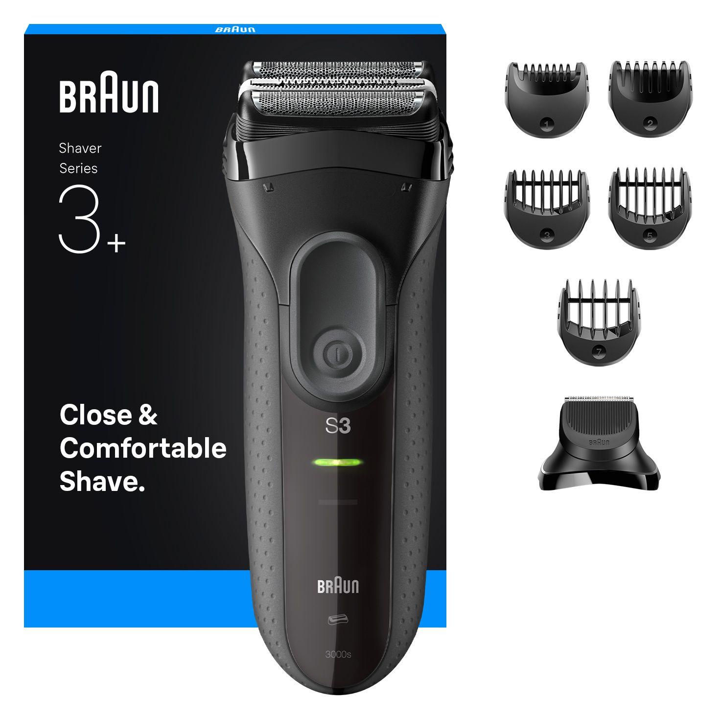 Aparador de Barba BRAUN Series 3 3000BT (Preto/Cinzento)
