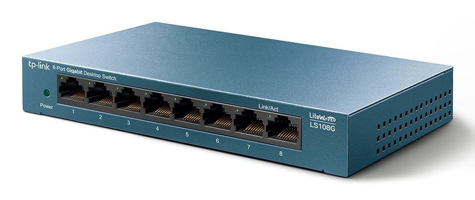 Switch de Rede TP-LINK LS108G (Gigabit Ethernet - 16000 bytes - Até 1000 Mbps - Azul), miniatura 2