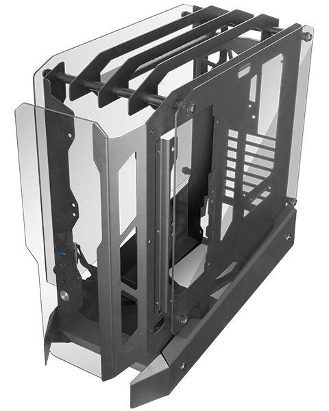 Caixa ATX MARS GAMING MCEDGE (ATX, Micro ATX, Mini-ITX - Midi Tower - SGCC, vidro temperado - Preto)