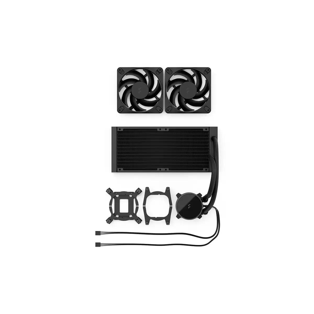 Sistema de Refrigeração Líquida para CPU FRACTAL DESIGN Radius 240 (LGA 1200, AM4 e AM5 - 120 mm - 3400 RPM - Preto) — miniatura 4