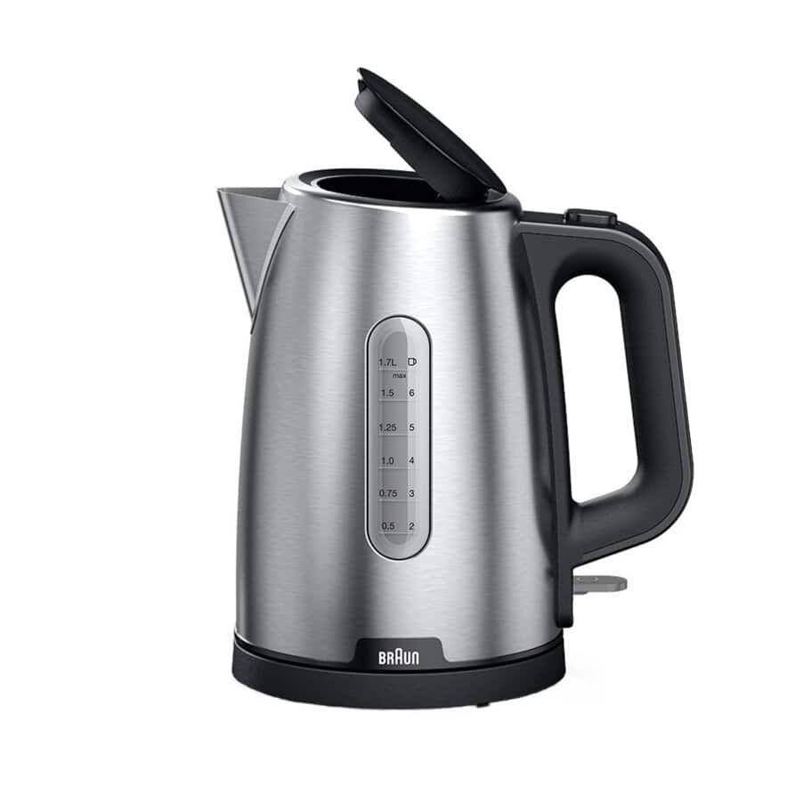 Jarro Elétrico BRAUN PurShine WK 1500 (2200 W - 1,7 l - Metal - Preto/Inox), miniatura 3
