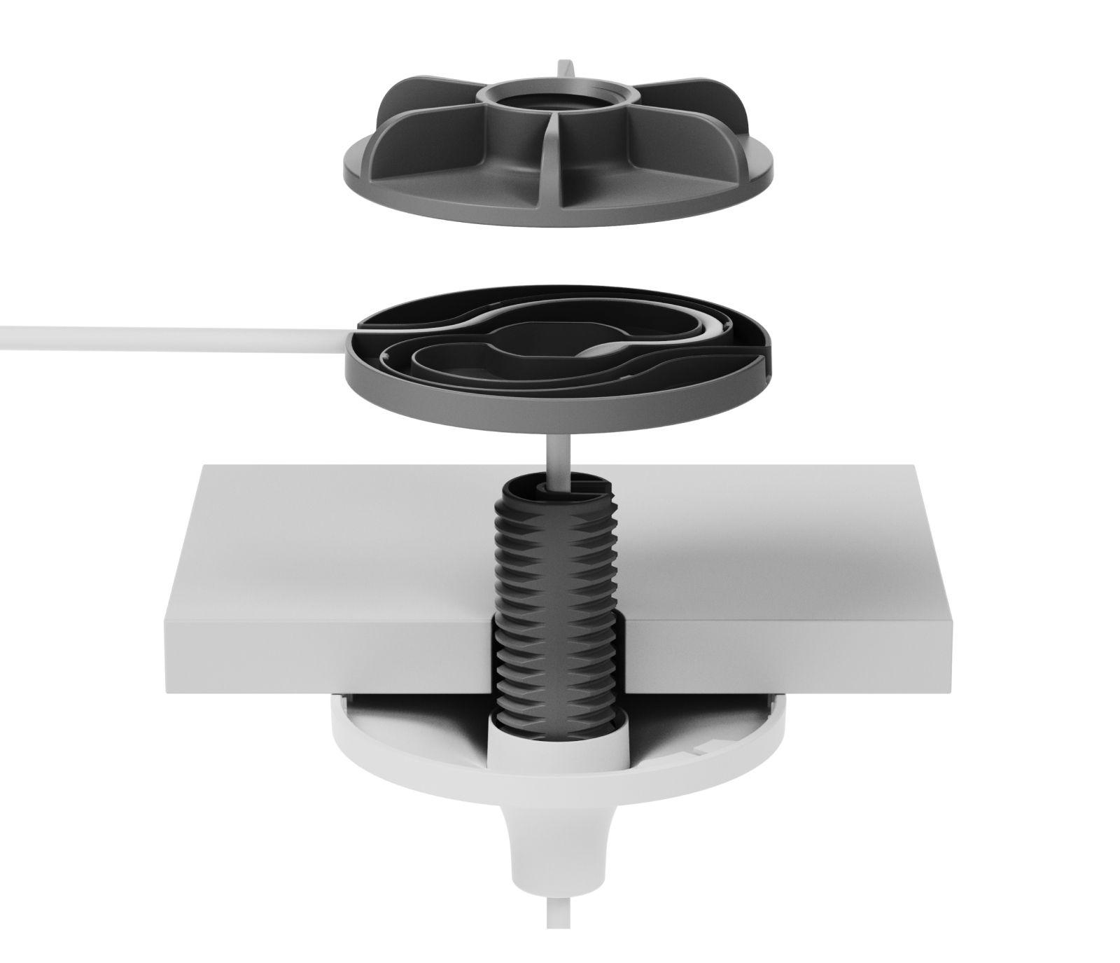Suporte de Suspensão LOGITECH Rally Mic Pod (Branco), miniatura 2