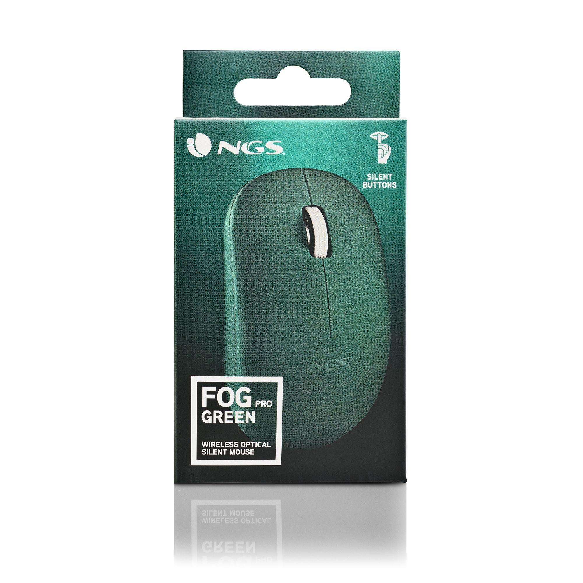 Rato NGS FOG PRO (Ambidestro - 1000 DPI - Ótico - Verde), miniatura 6