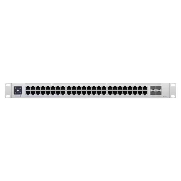 Switch UBIQUITI USW-Enterprise-48-PoE (4x 10GbE - 4 MB - 802.3at PoE+ - Prateado) — miniatura 2
