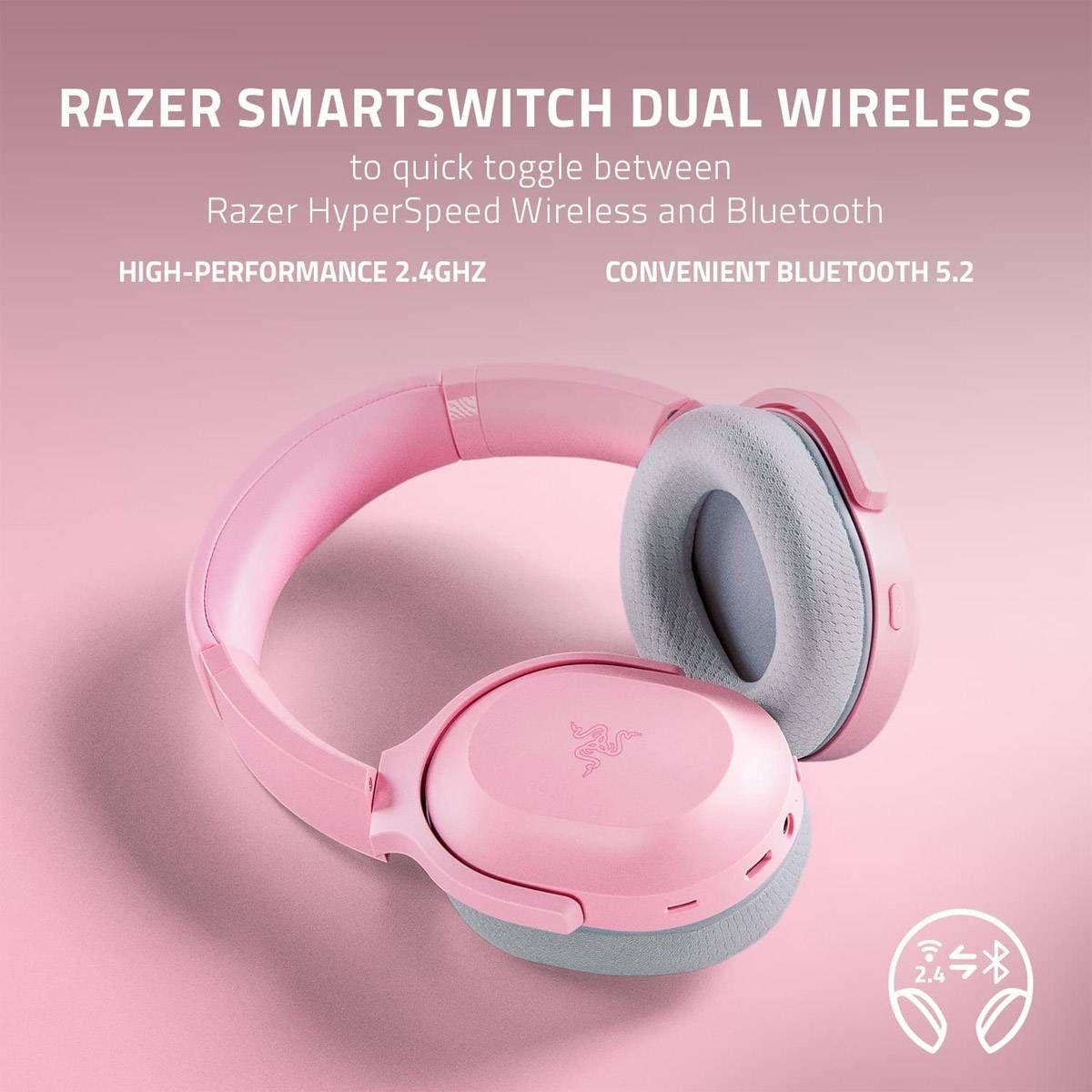 Headset Gaming RAZER Barracuda (Binaural - Sem fios - Circum-aural - Rosa) — miniatura 3