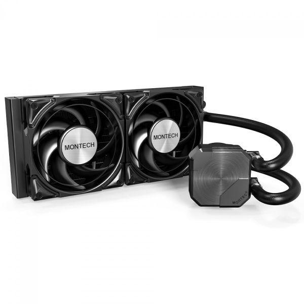 Water Cooler CPU MONTECH HyperFlow Silent 240mm (120 mm - 2200 RPM - 4 pinos - Preto)