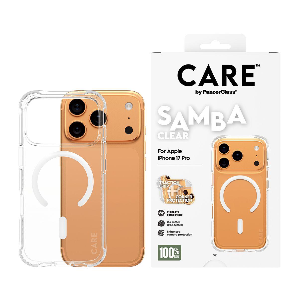 Capa PANZERGLASS CARE Samba MagSafe para iPhone 17 Pro (Apple - Transparente), miniatura 2