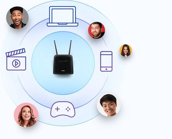 Router 4G D-LINK DWR-960 (Wi-Fi 5 - 1200 Mbps - Dupla, 2,4 GHz e 5 GHz - Preto), miniatura 9