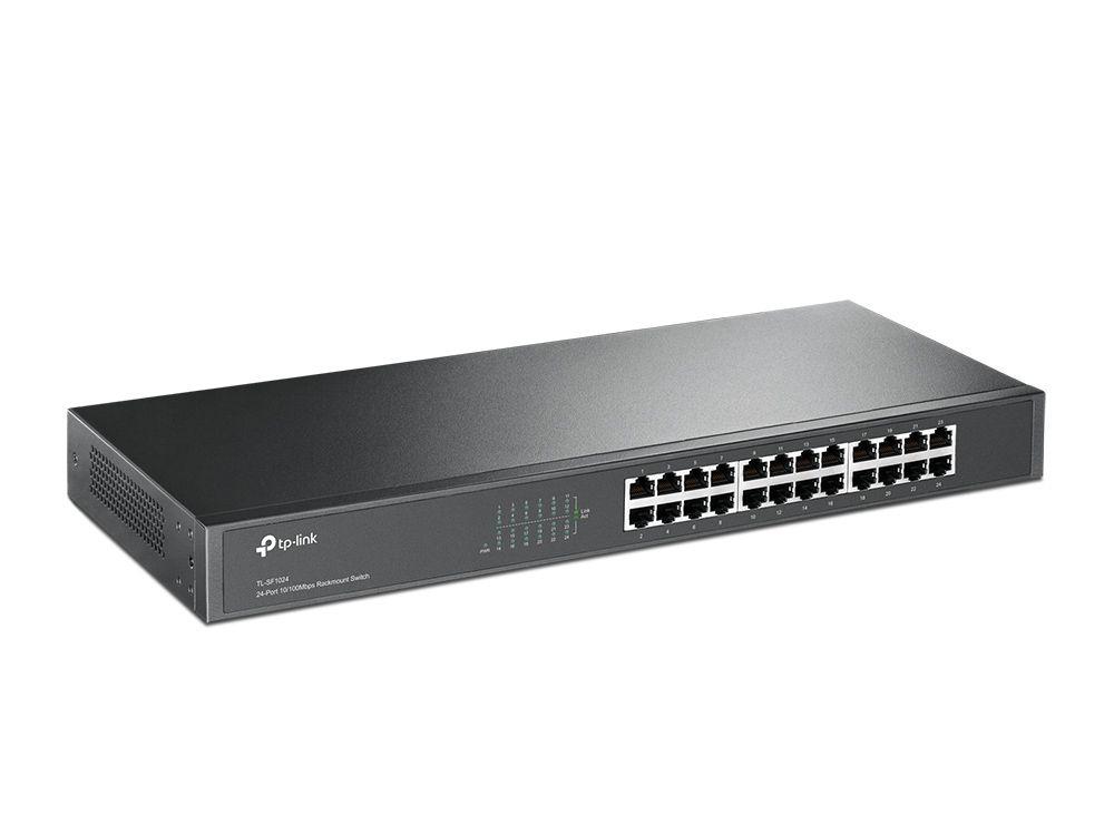 Switch TP-LINK TL-SF1024 (24 Portas - Ethernet 10/100 Mbps - Até 100 Mbps - Preto), miniatura 2