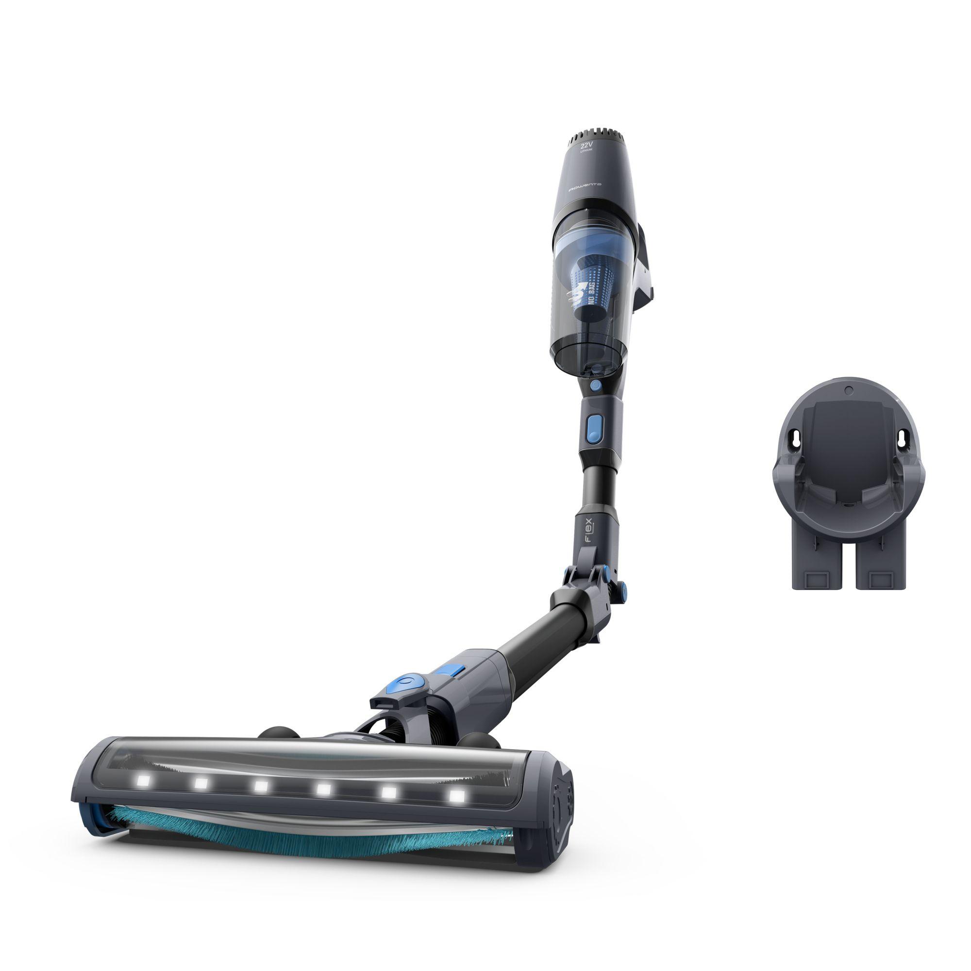 Aspirador Vertical ROWENTA RH6929WO (Altura 21,5 cm - Cinzento e Azul)