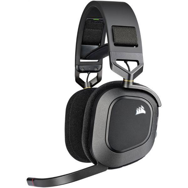 Headset Gaming CORSAIR HS80 Wireless (Binaural - USB - 5 cm - Preto) — miniatura 2
