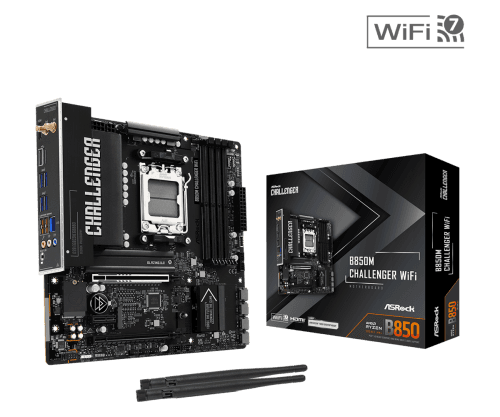 Motherboard ASROCK B850M Challenger WiFi (AM5 - Micro-ATX - Duplo canal) — miniatura 3