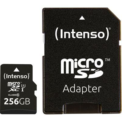 Cartão de Memória INTENSO 3423492 (256GB - Classe 10)