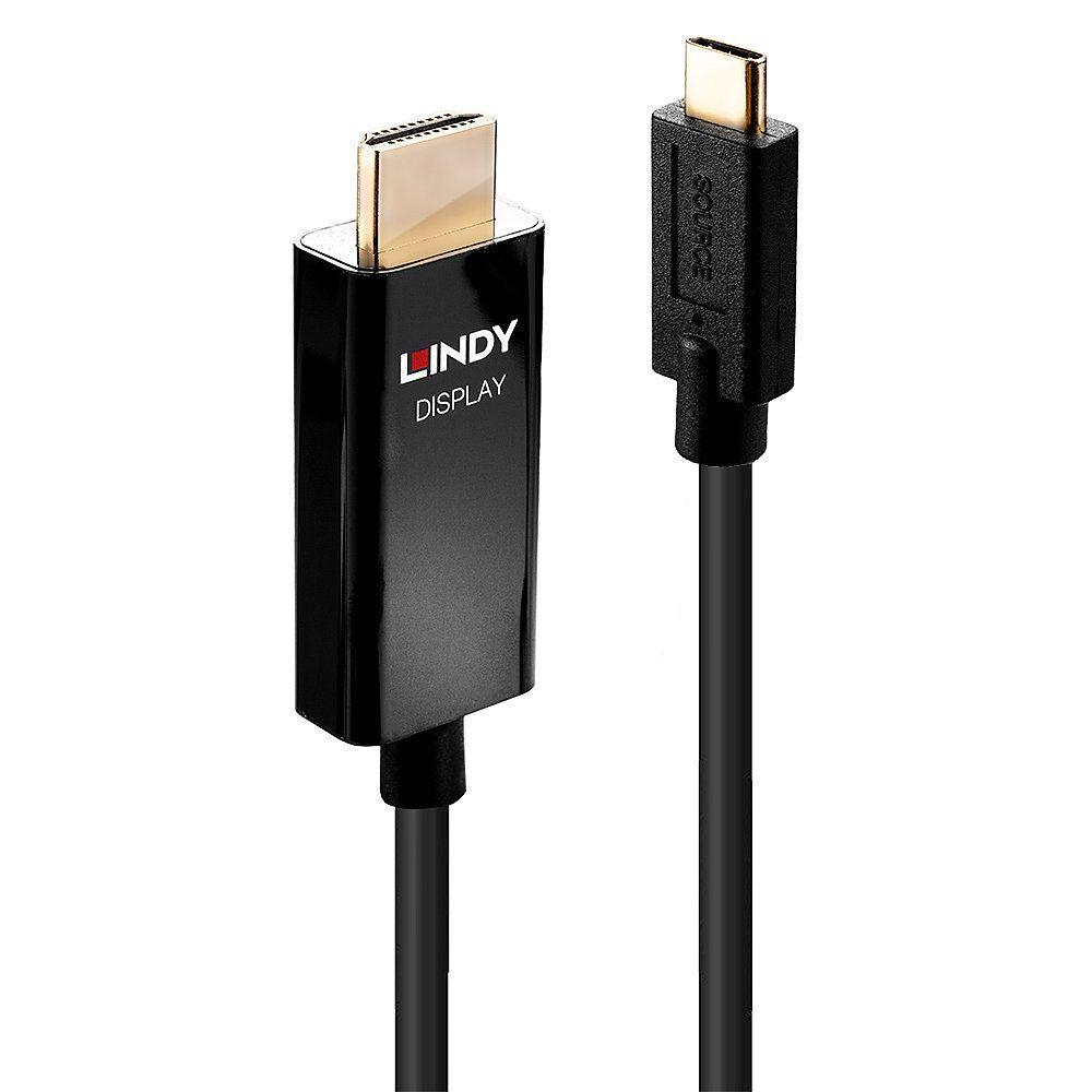 Cabo USB-C para HDMI LINDY 43291 (1 m - HDMI Type A - USB Type-C - Preto)