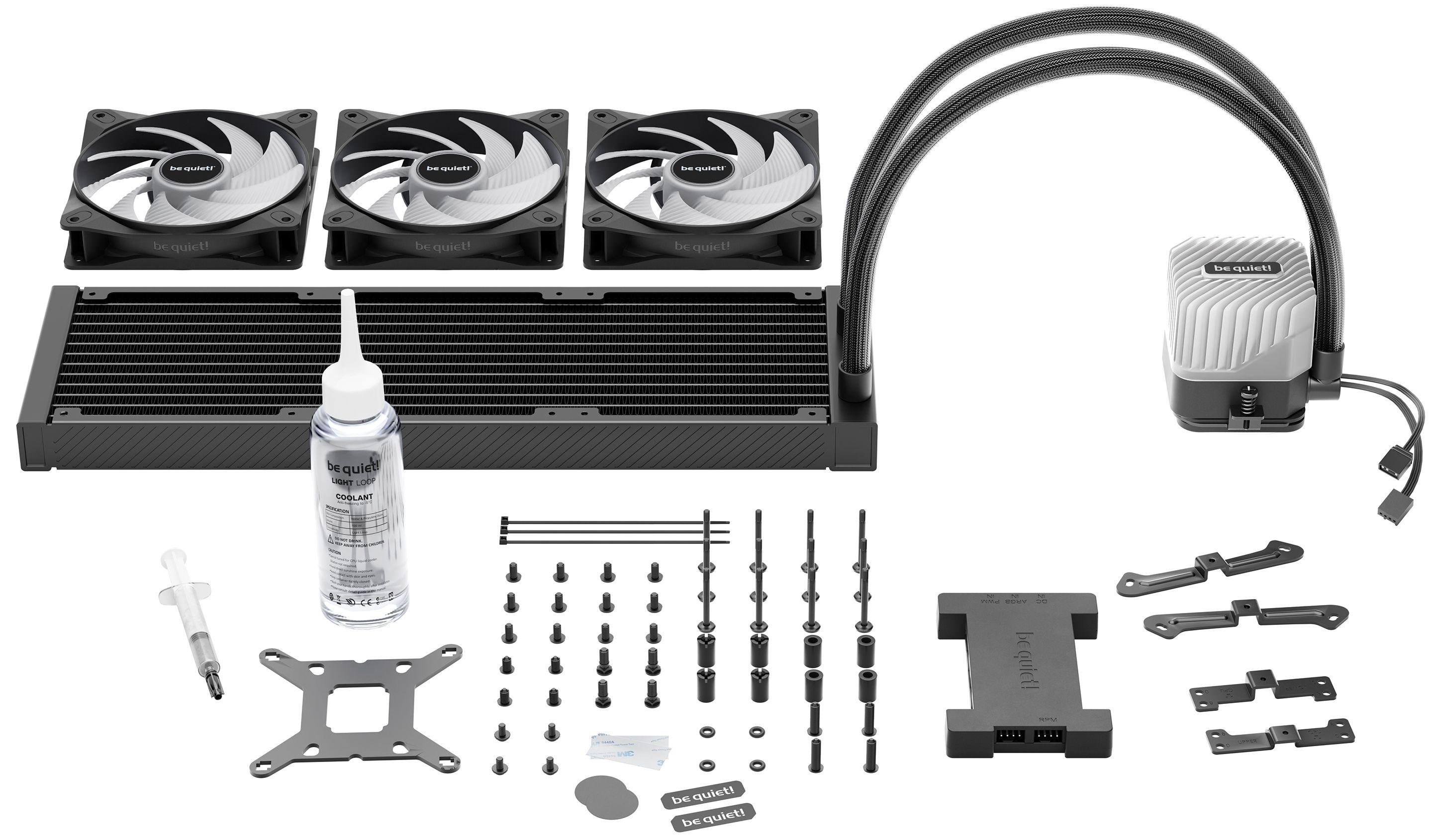 Refrigeração Líquida Tudo-em-Um BE QUIET Light Loop 360 LX (120 mm - 3 ventoinhas - 2100 RPM - Preto), miniatura 6