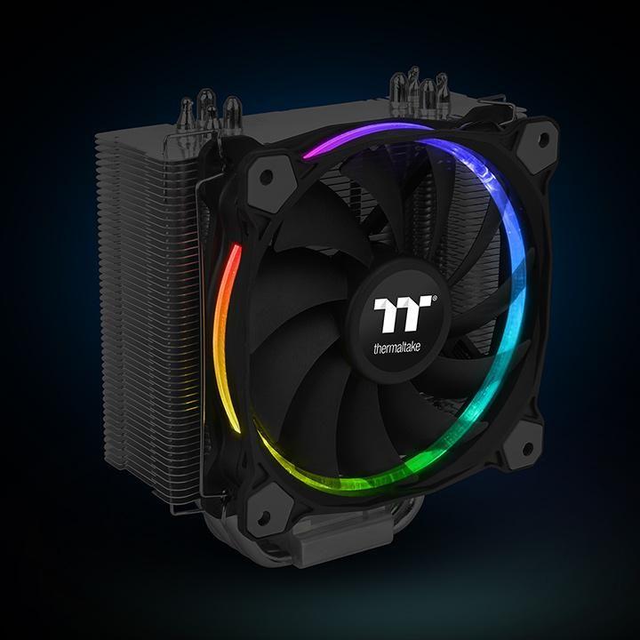 Cooler de Ar CPU THERMALTAKE Riing Silent 12 RGB Sync Edition (Alumínio - 1,32 W - Preto Metálico) — miniatura 3