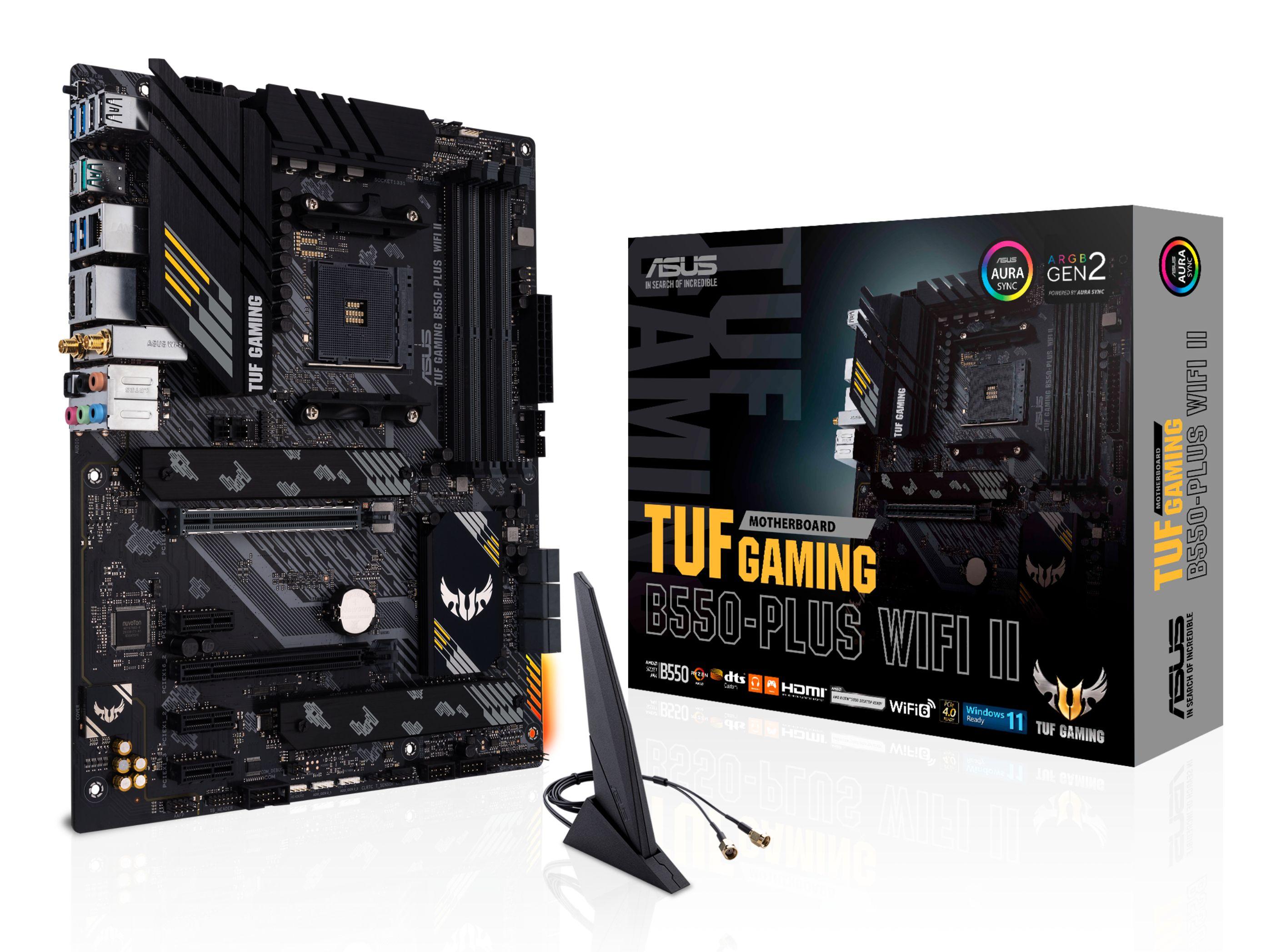 Motherboard ASUS TUF GAMING B550-PLUS WIFI II (AM4 - AMD Ryzen 3000 Series - ATX - Preto) — imagem 1