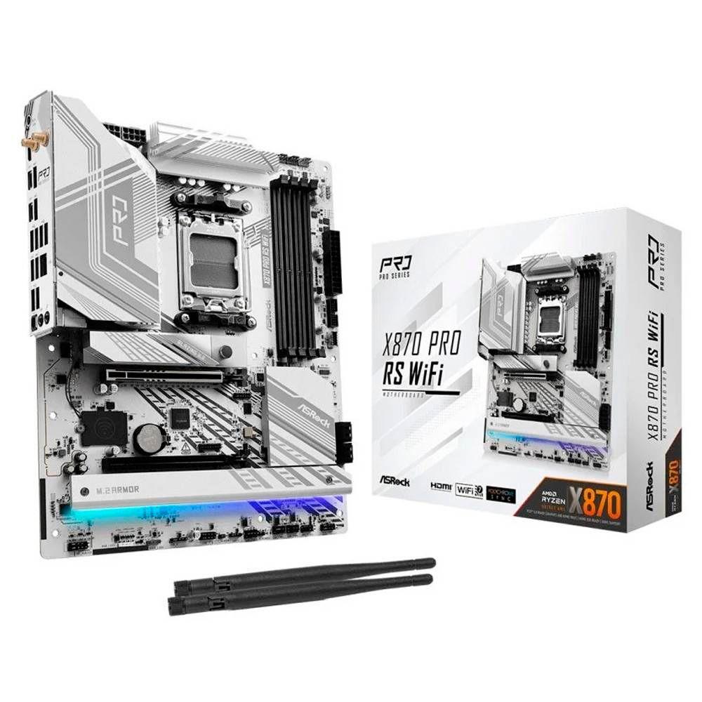 Motherboard ASROCK X870 Pro RS WiFi (AM5 - ATX - DDR5-SDRAM - Branco), miniatura 2